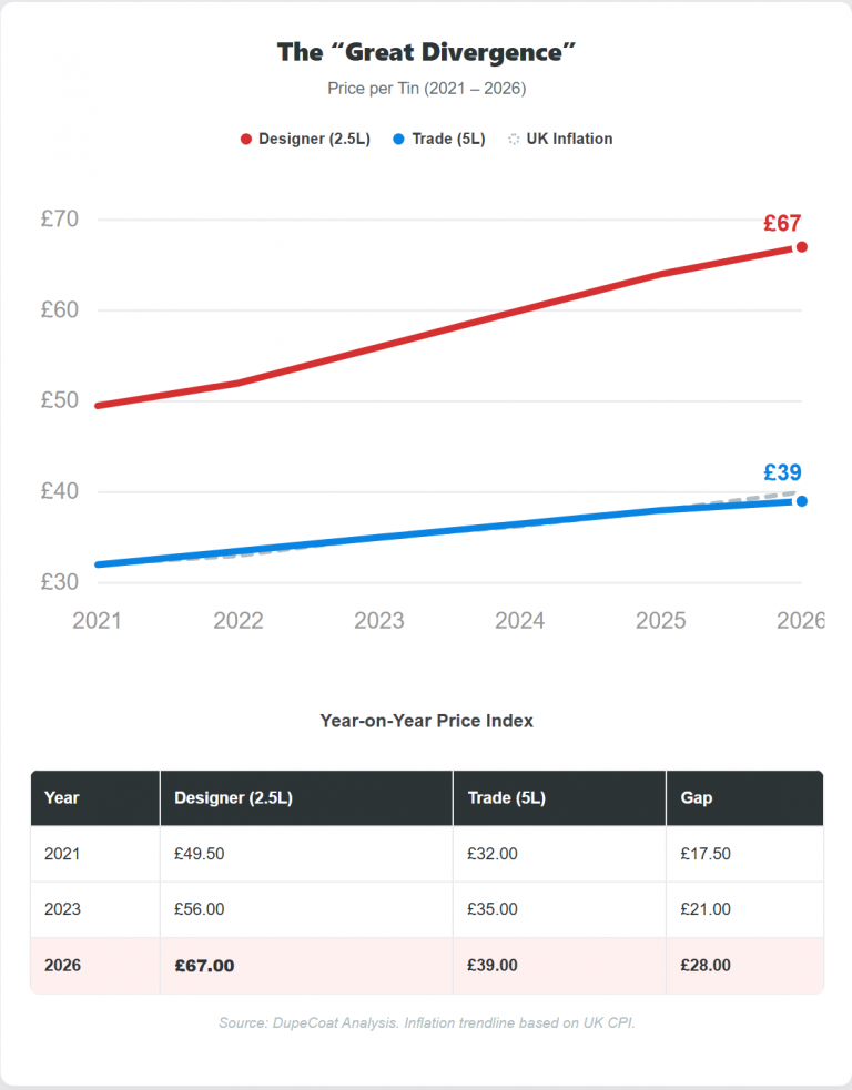 Paint inflation chart
